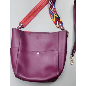 Bostanten Tote Bag Burgundy Leather